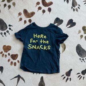 Old Navy Kids Navy Blue Snack Graphic Tee